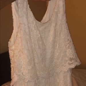 Pretty white graduation dress